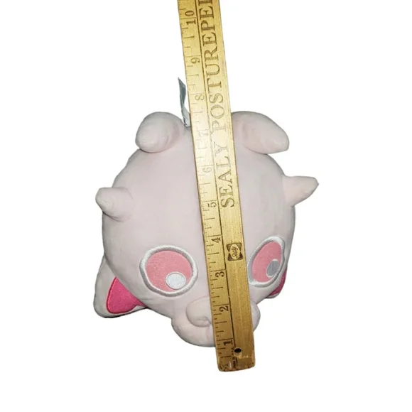 ‼️SOLD‼️ Pokémon Nintendo Jugglypuff plush 8" Rare Orange Pink Soft Fluffy - Picture 7 of 7